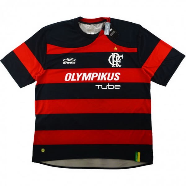 Heimtrikot Thailand Flamengo Retro 2009 Rote Günstige Fußballtrikots